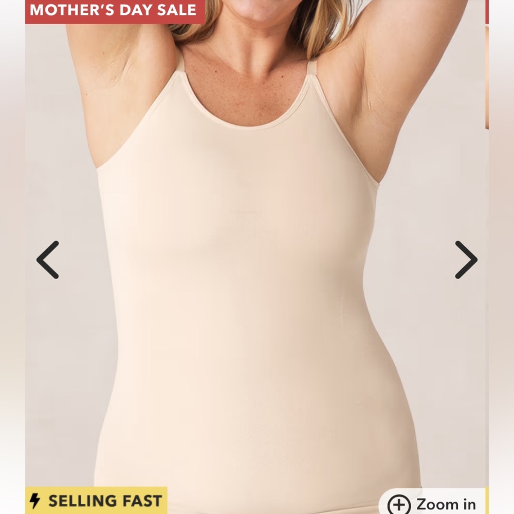 NWOT Shapermint scoop neck cami cream womens size 3X.